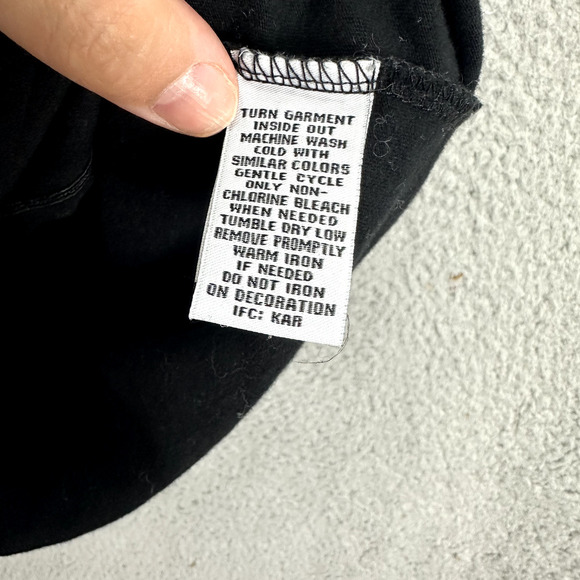 RXB Off The Shoulder Top Womens Large Black Floral Embroidered Tassel Boho Fairy - Picture 5 of 6